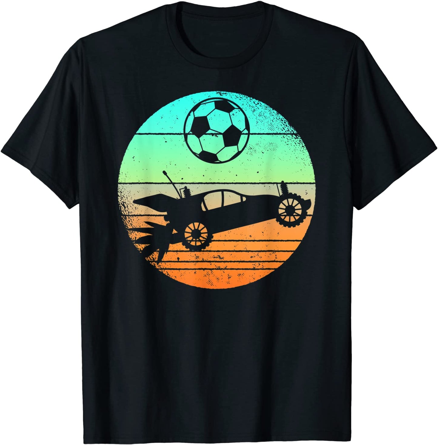 Retro Style Rocket RC Soccer Car League Gamer Gift T-Shirt