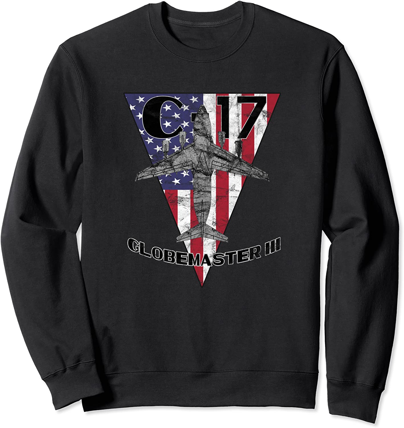 C-17 Globemaster III Military Airplane Patriotic Vintage Sweatshirt