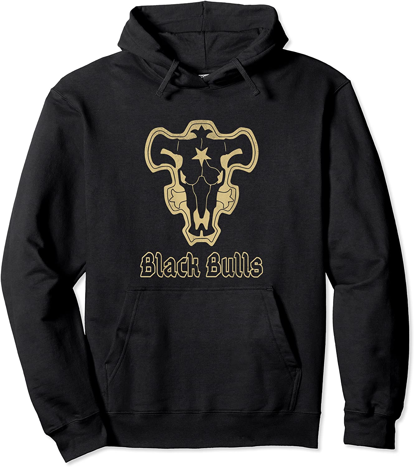 Black Arts Bulls Japanese Fantasy Anime Clover Blacks Pullover Hoodie