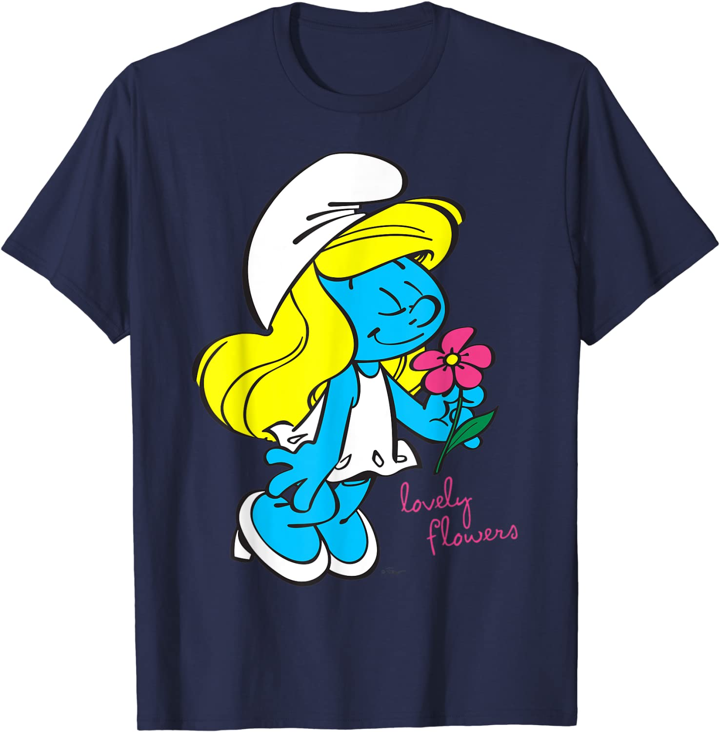 US The Smurfs Smurfette Character Flowers 01 T-Shirt