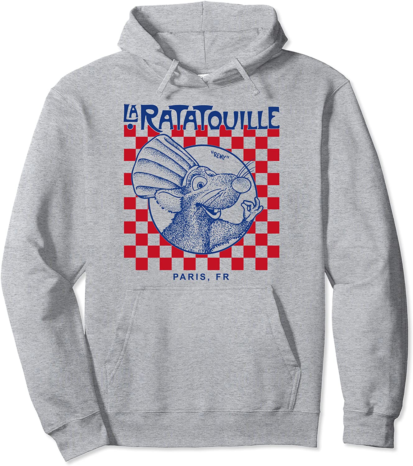 Disney Pixar Ratatouille Remy Paris Pizza Box Checker Hoodie