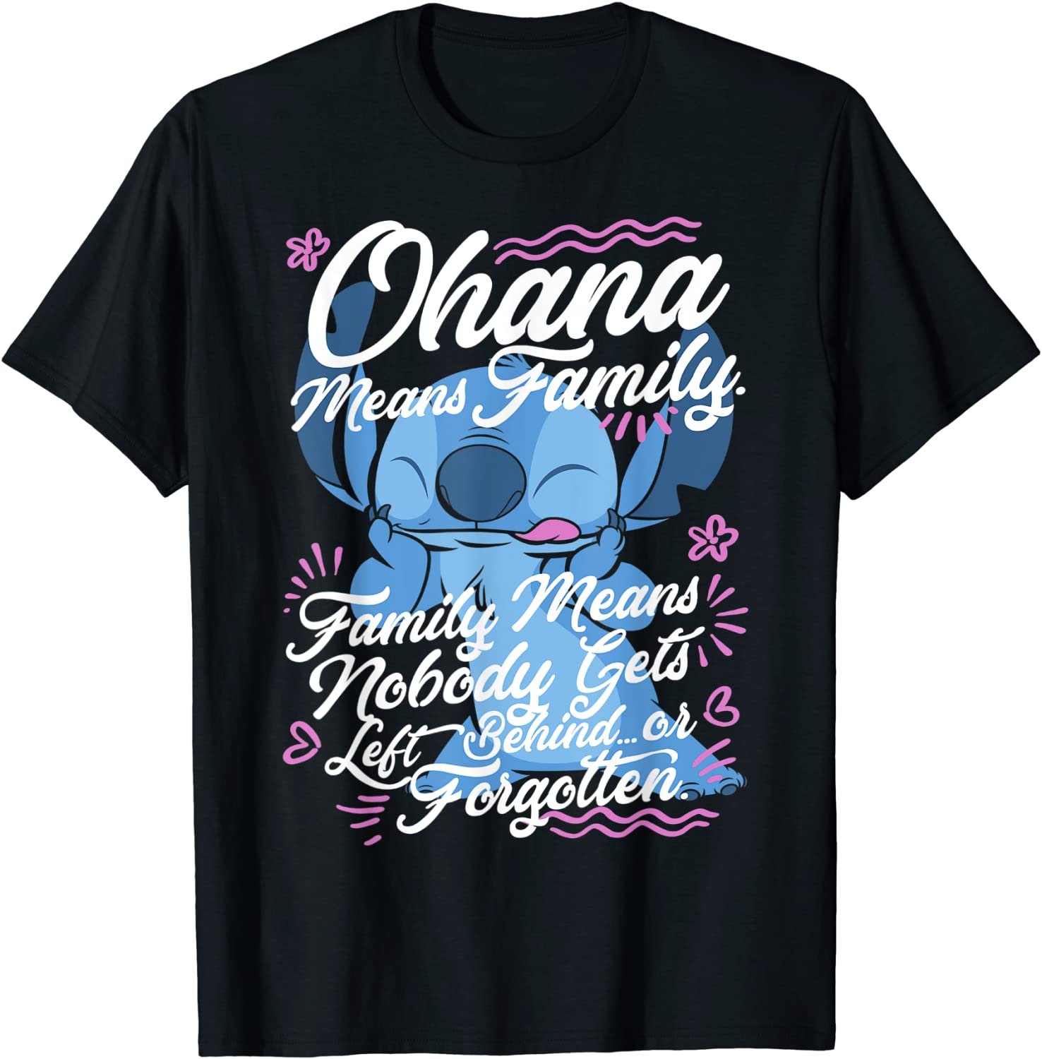 Disney Lilo Stitch Stitch Day Ohana Means Family T-Shirt