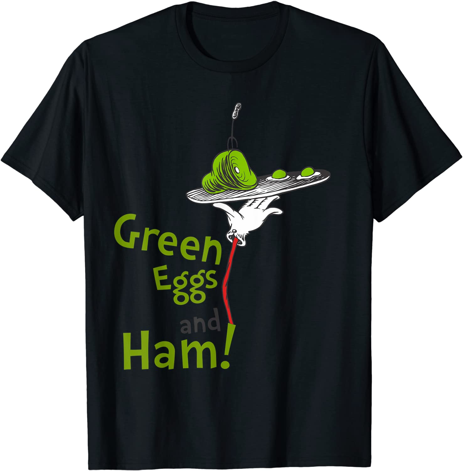 Dr Seuss Green Eggs and Ham Title T-Shirt