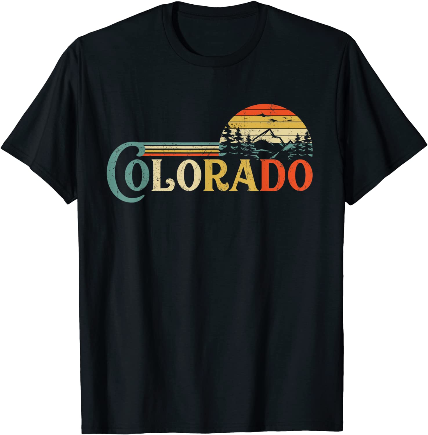 Colorado Rocky Mountain Sun Boulder Hiking T-Shirt Gifts T-Shirt