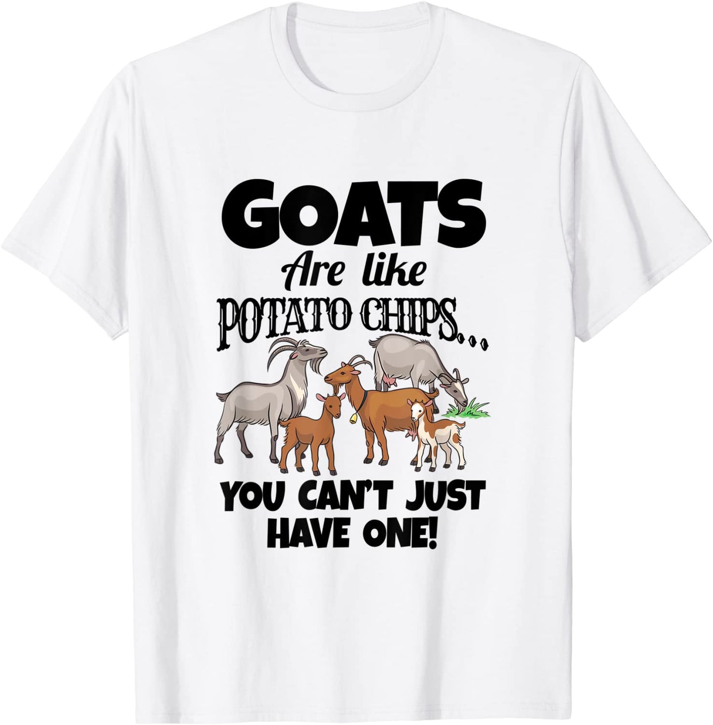 Goat Gifts for Goat Lovers Farm Apparel Meme Pun Funny Goat T-Shirt