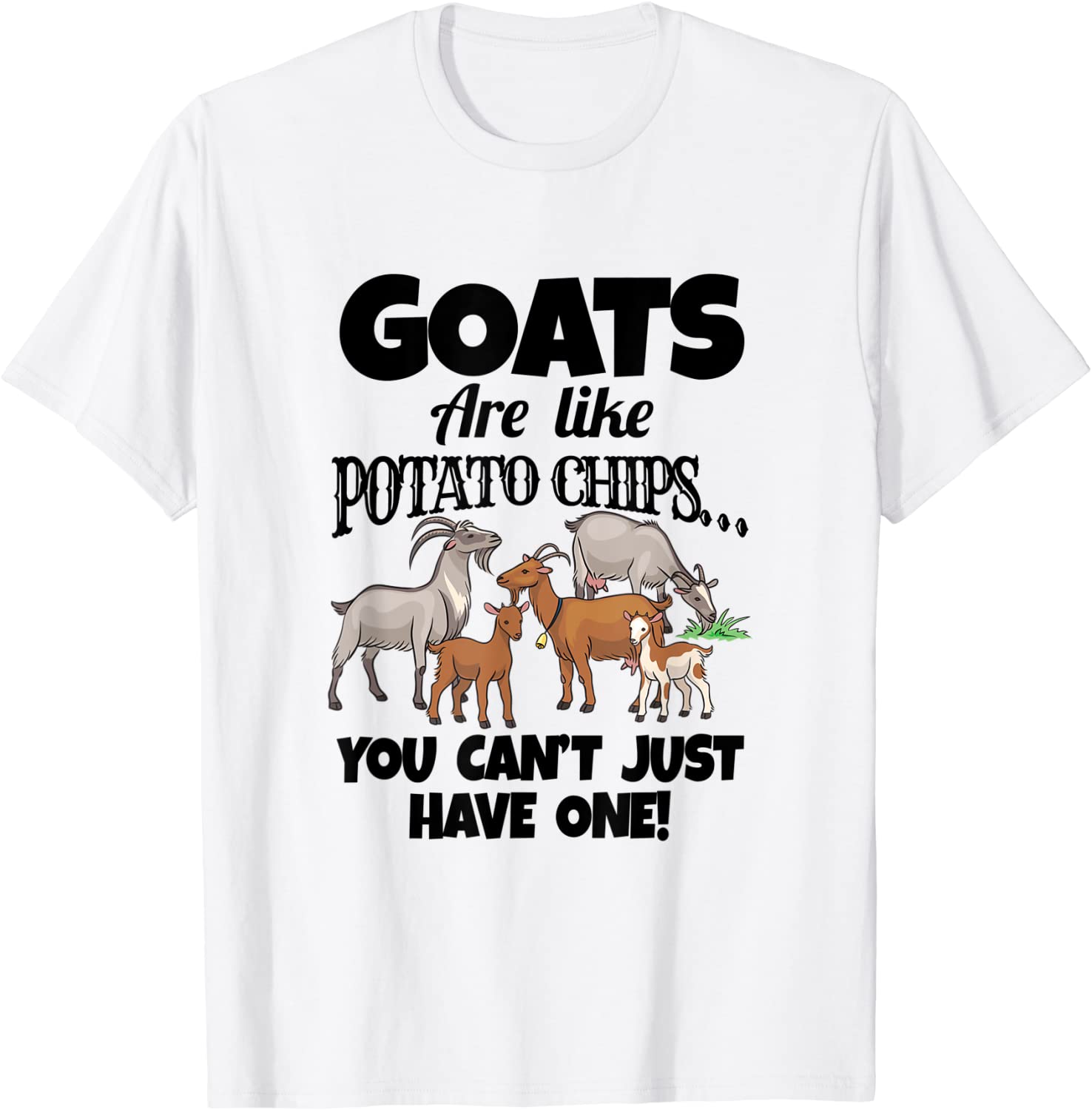 Goat Gifts for Goat Lovers Farm Apparel Meme Pun Funny Goat T-Shirt