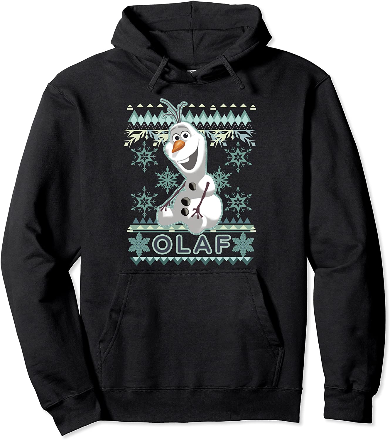 Disney Frozen Olaf Ugly Christmas Sweater Graphic Hoodie