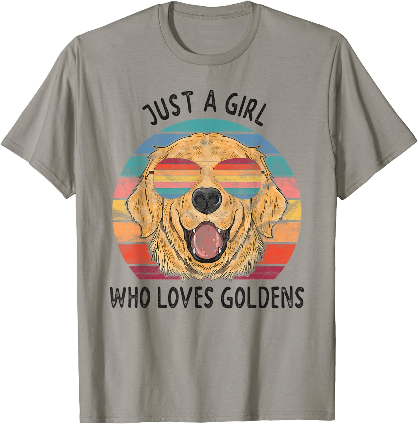 Girl Who Loves Golden Retrievers Dog Gifts T-Shirt