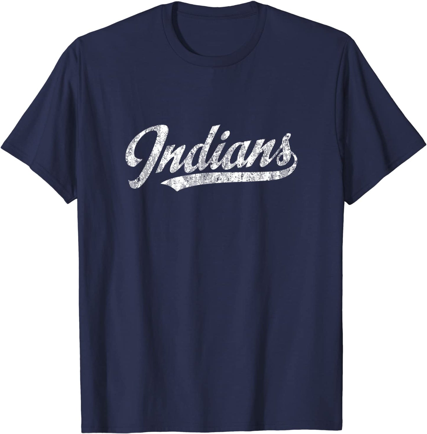 Indians Mascot T Shirt Vintage Sports Name Tee Design