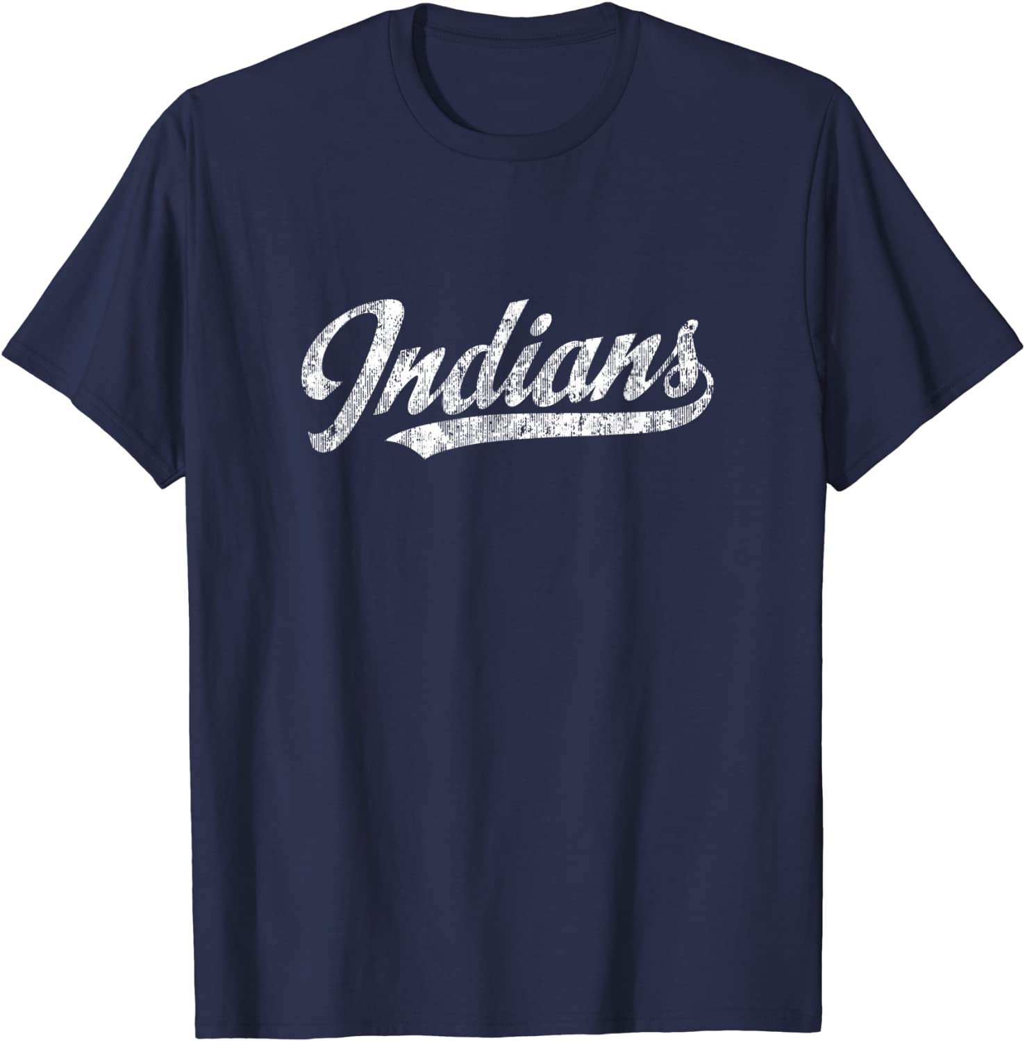 Indians Mascot T Shirt Vintage Sports Name Tee Design