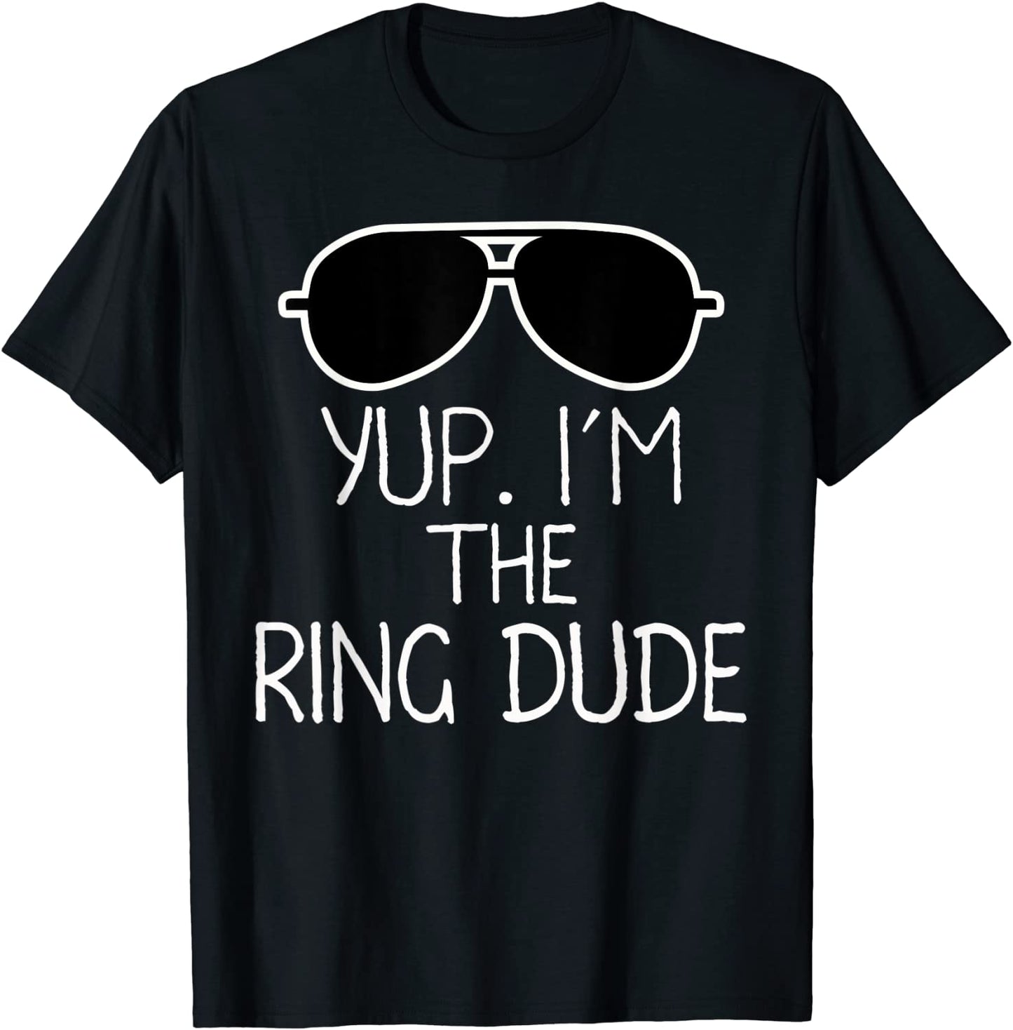 Kids Yup Im The Ring Dude Boys Wedding Bearer T-Shirt