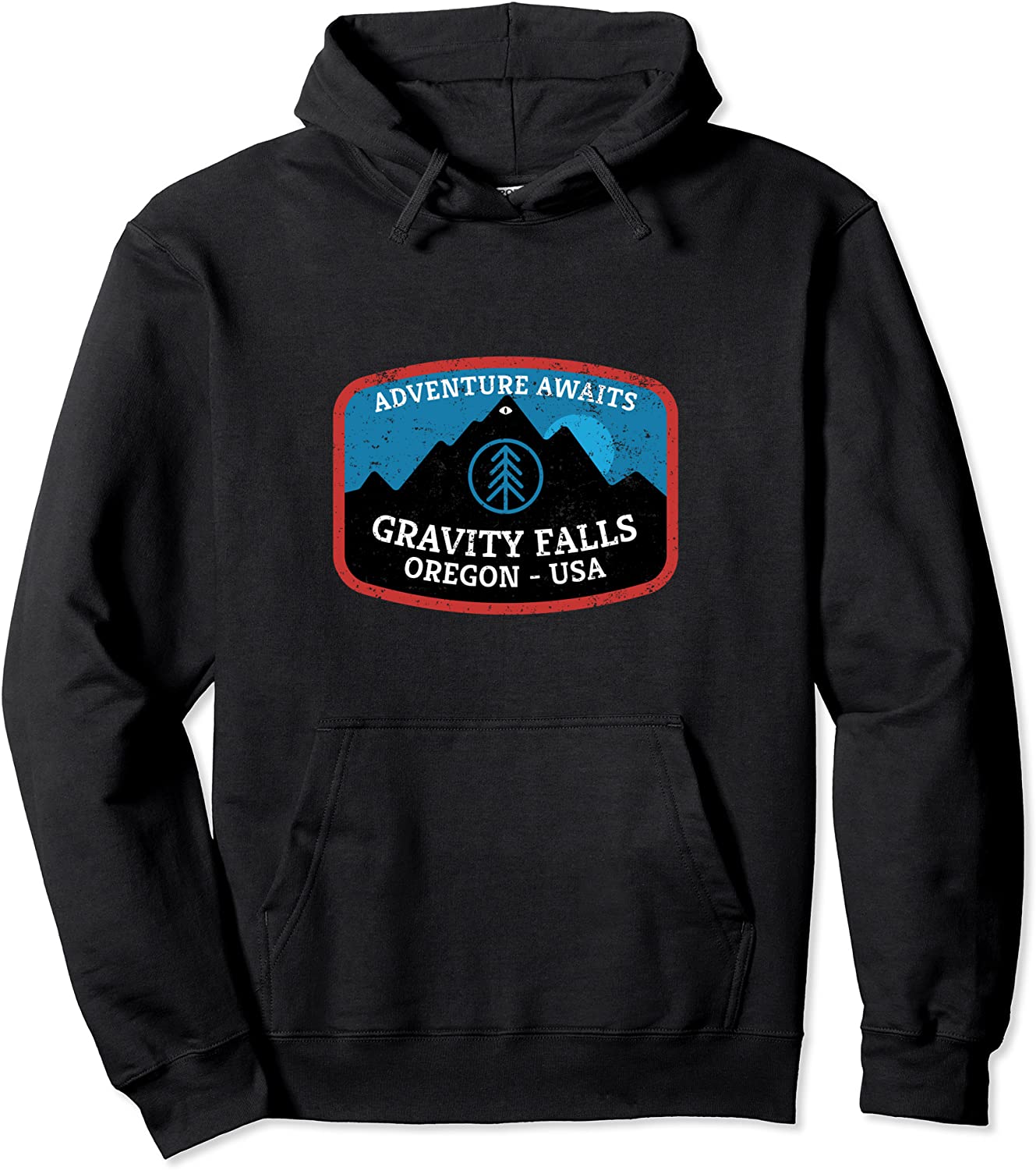 Mountain Gravity Oregon USA Adventure Awaits Falls Life Eye Pullover Hoodie