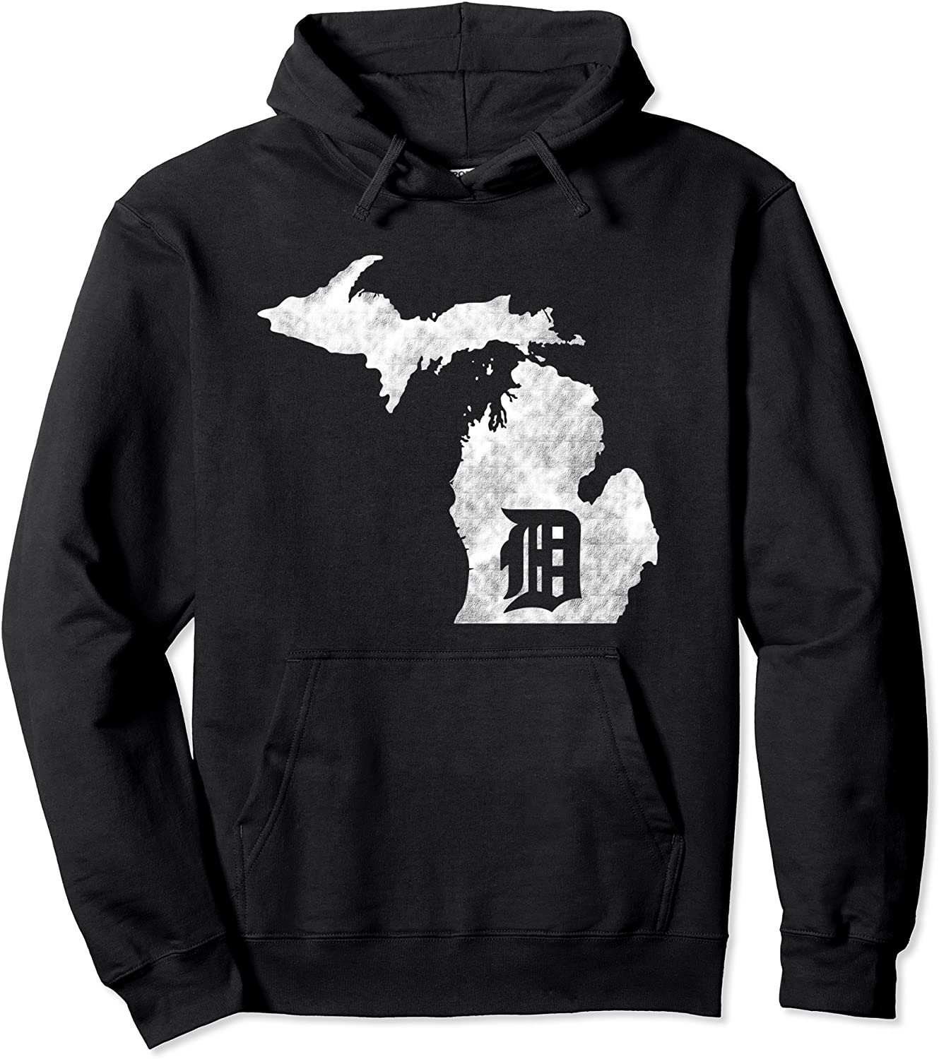 Detroit Michigan - Motor City Midwest D Mitten Hoodie