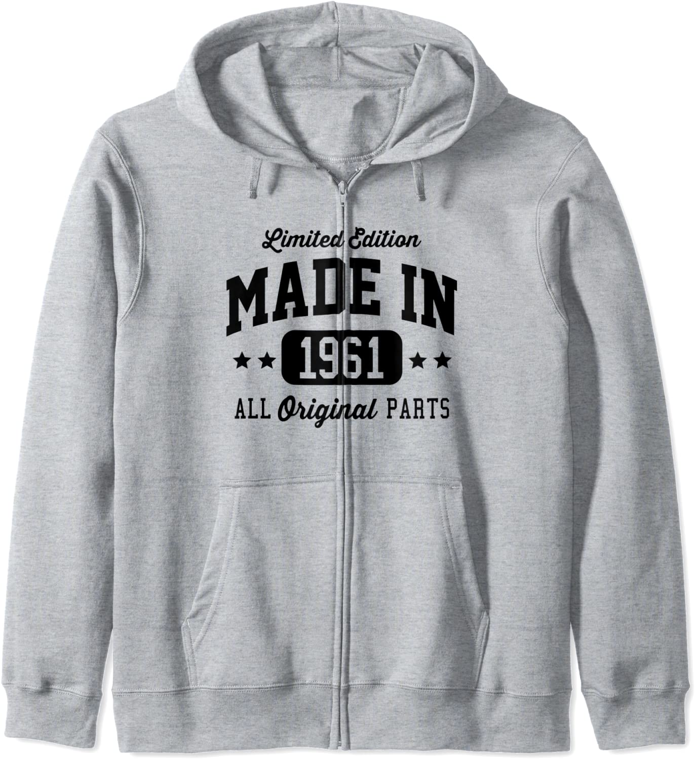 Vintage Made In 1961 Limited Edition Original Parts Hoodie