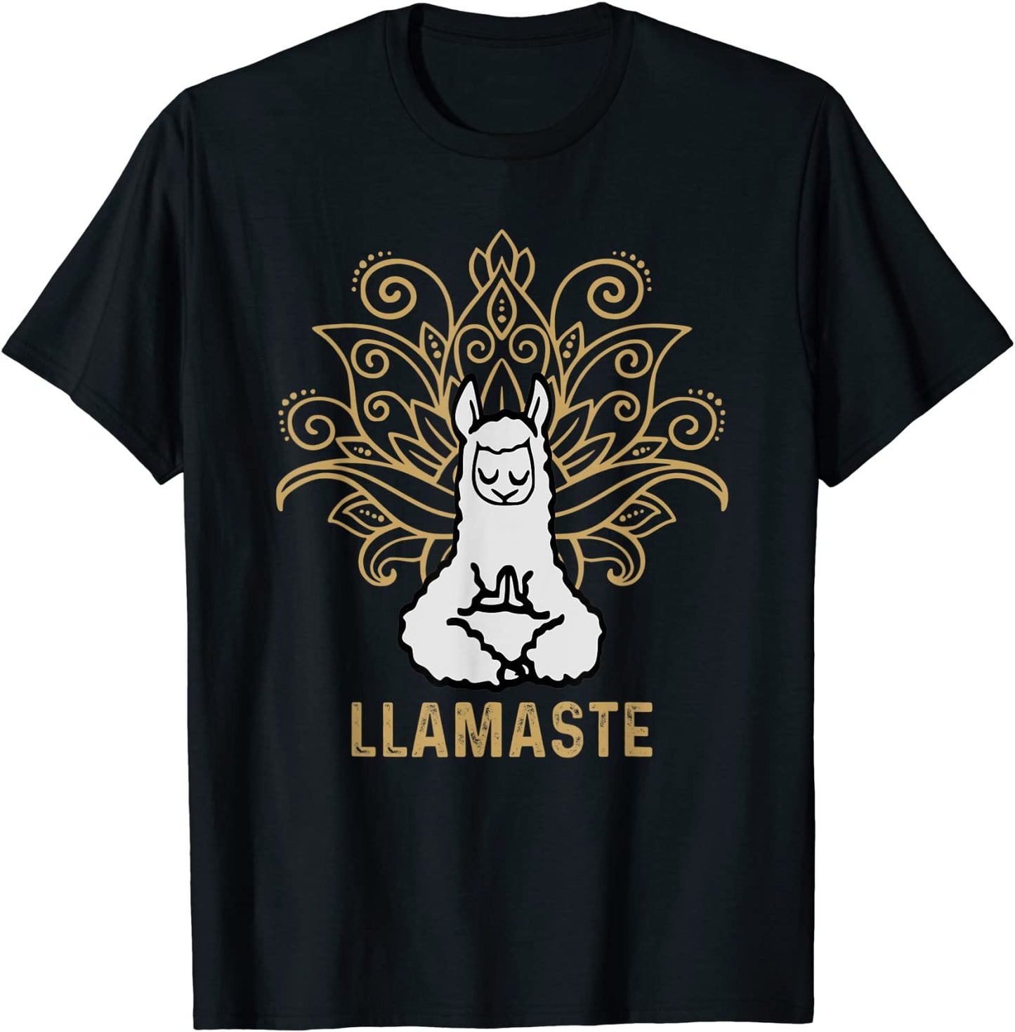 Llamaste Yoga Gift For Men Women Kids Lover Llama Yoga T-Shirt