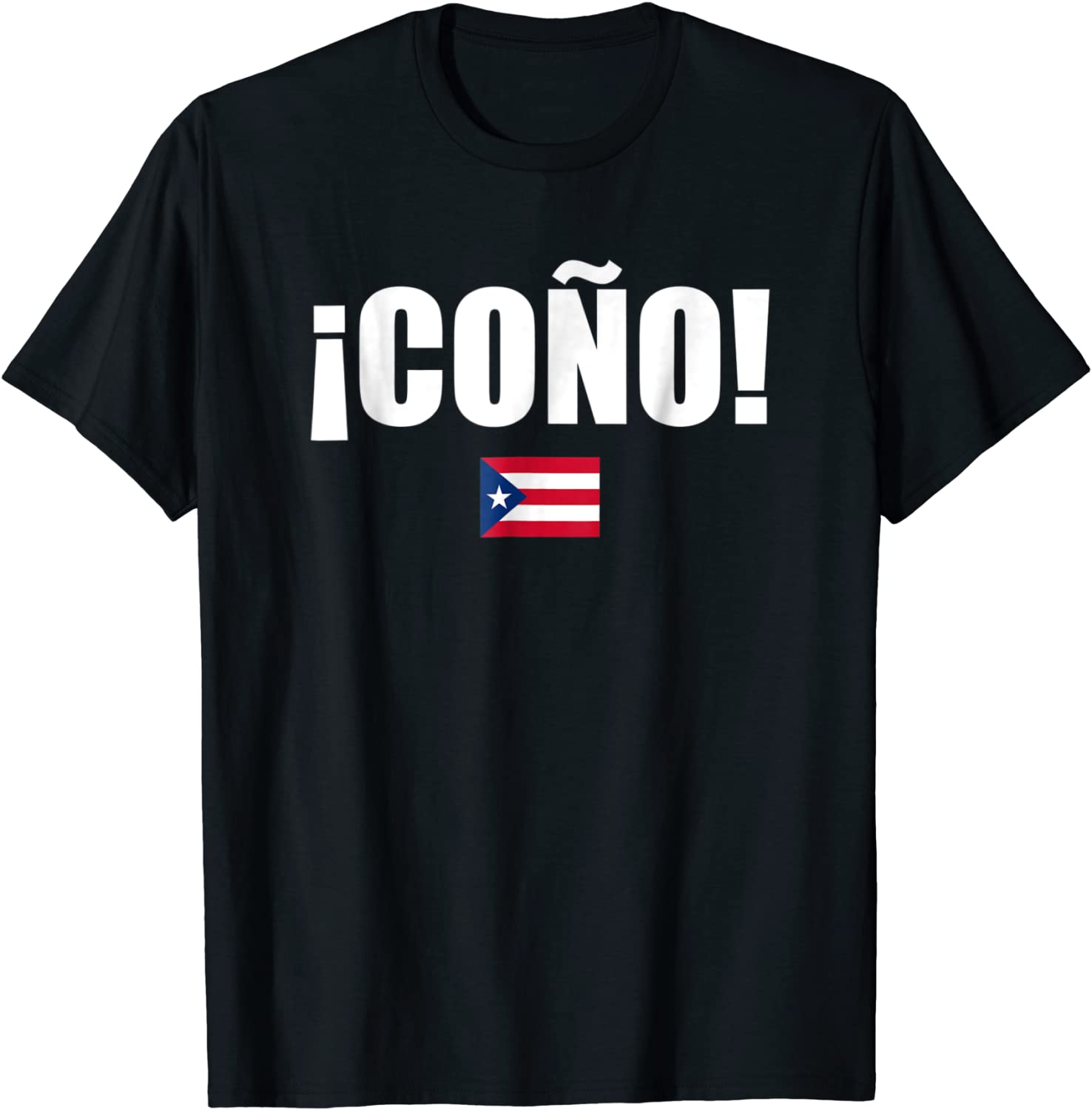 Cono Puerto Rico Flag Spanish Slang Funny Sports Tshirt