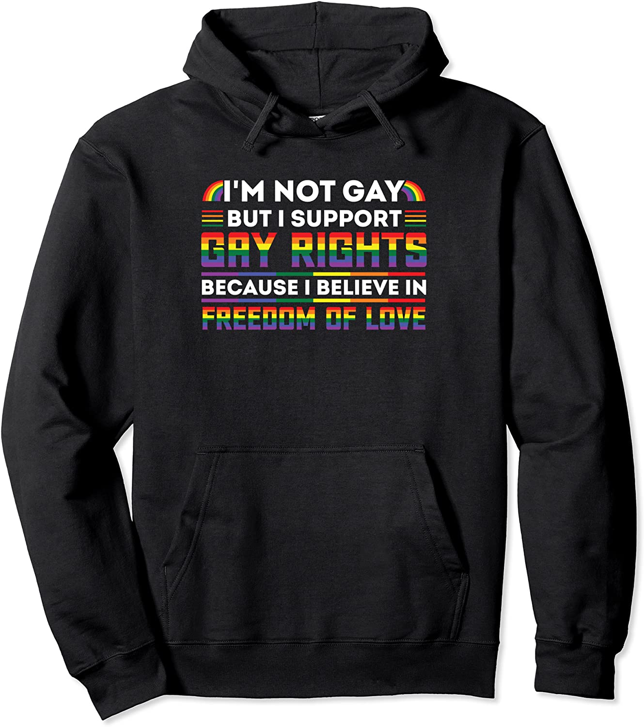 Im not Gay but I support gay rights Csd LGBTQ Pullover Hoodie