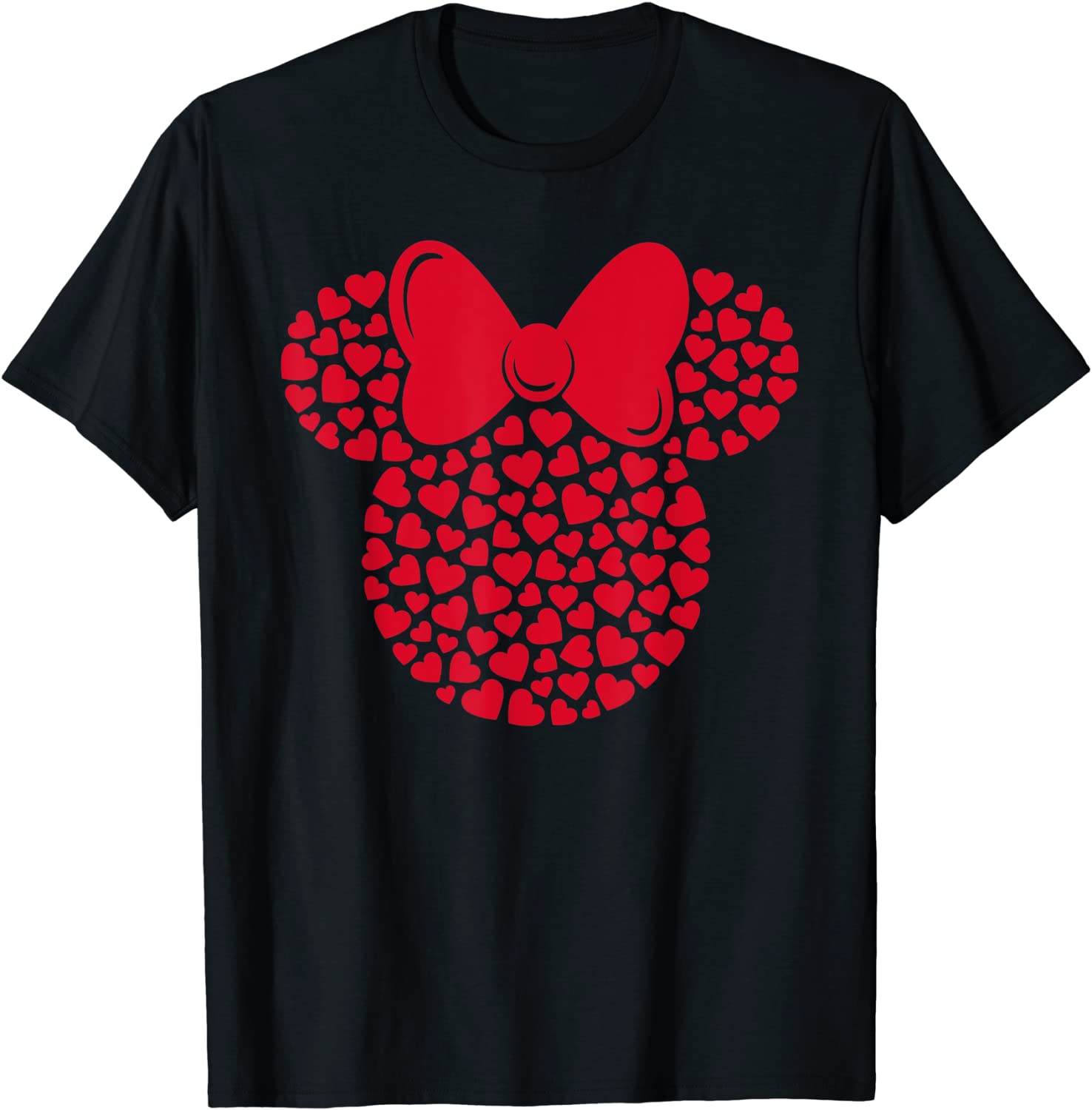 Disney Minnie Mouse Icon Filled with Hearts T-Shirt