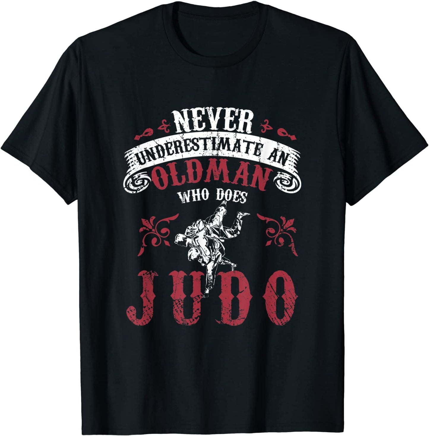 Old Retired Men Sports Judo T-Shirt