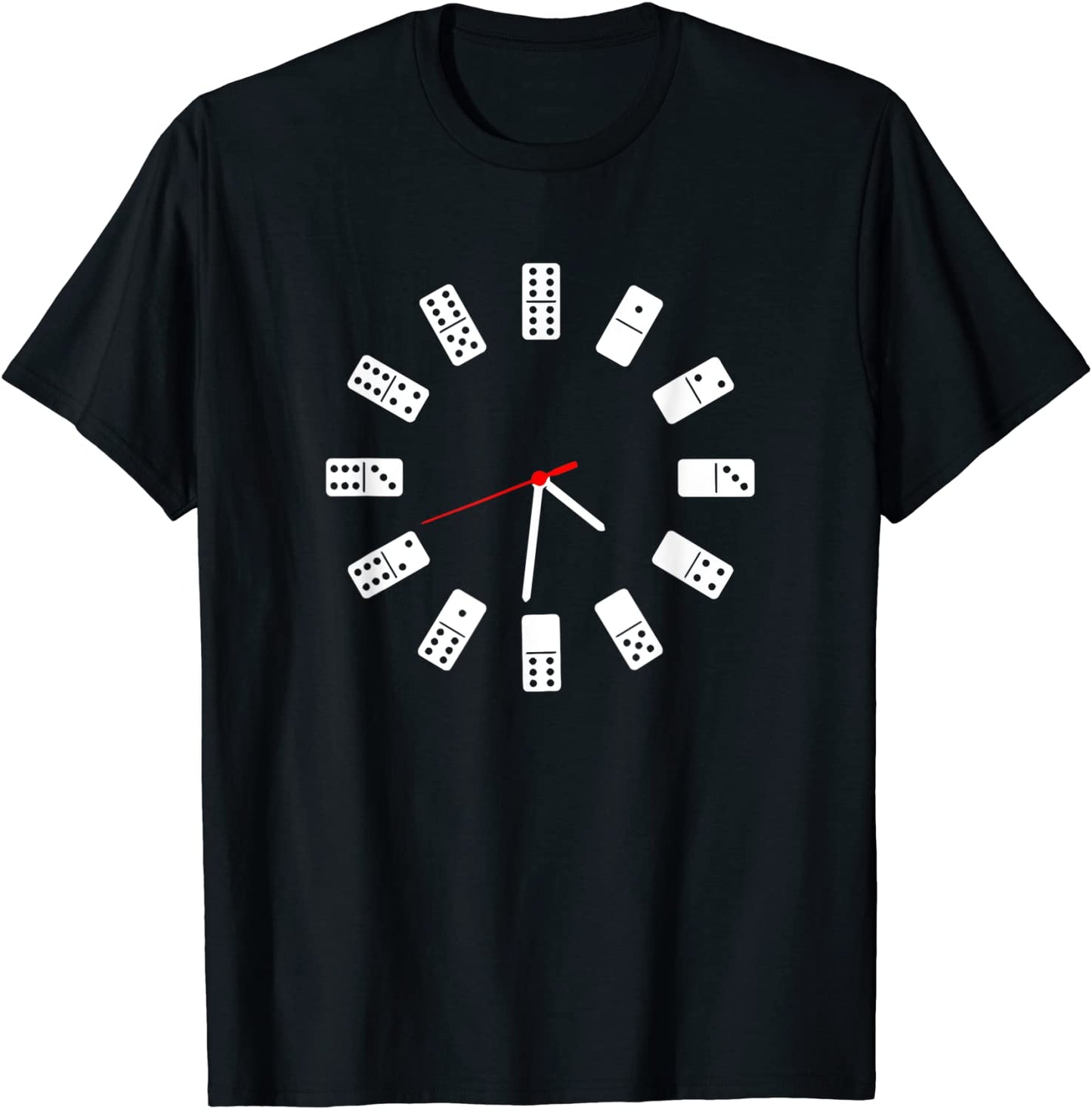 Cuban Game Dominoes Tournament National Sport Clock t-shirt T-Shirt