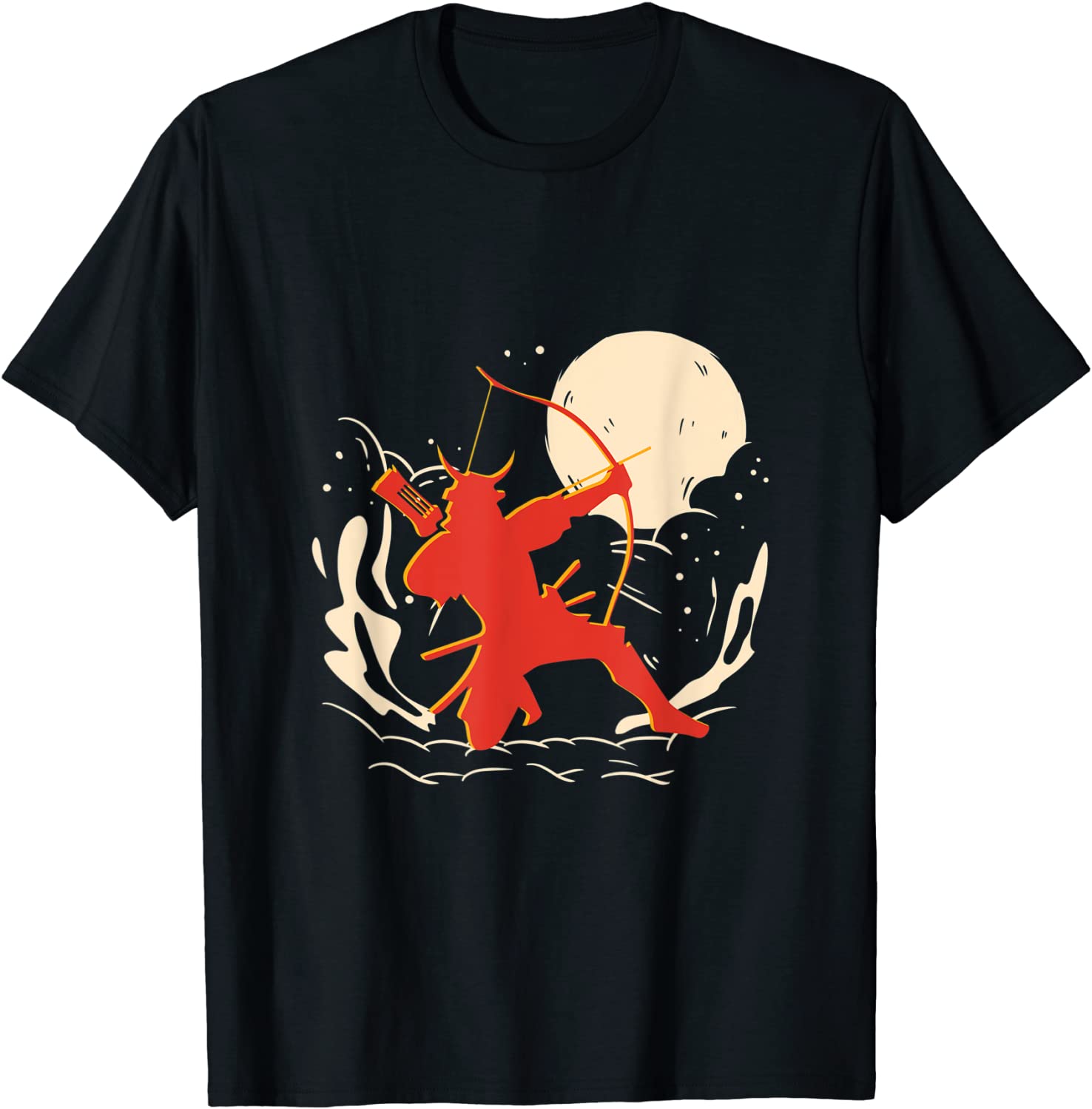 Warrior Samurai Bow Arrow Sports Bowhunter Hunting T-Shirt