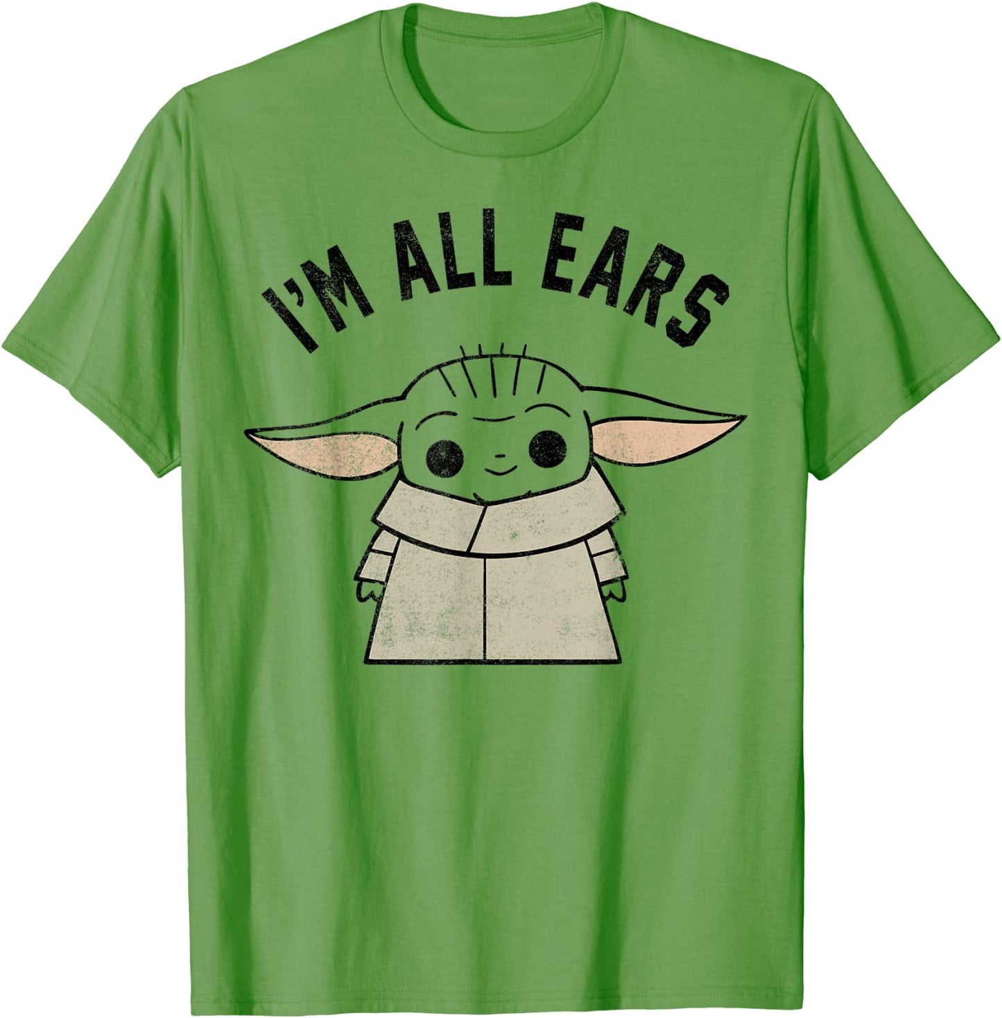 Star Wars The Mandalorian The Child Im All Ears Outline T-Shirt