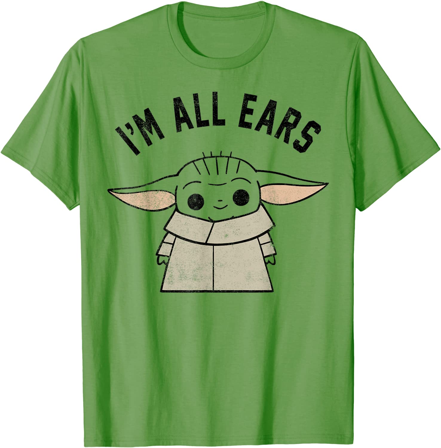 Star Wars The Mandalorian The Child Im All Ears Outline T-Shirt