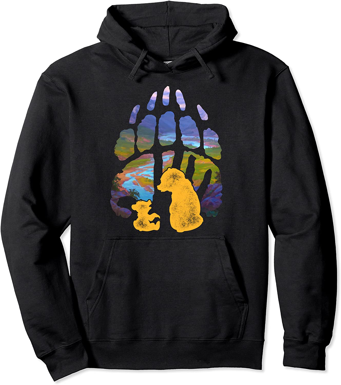 Disney Brother Bear Kenai Koda Paw Silhouette Hoodie