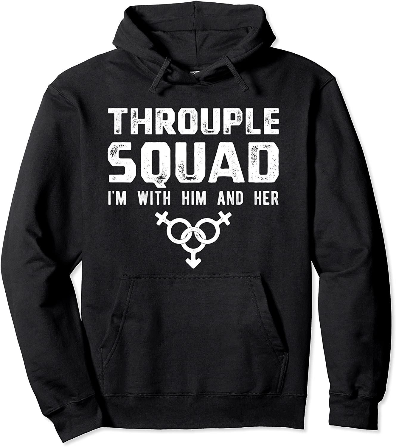 Fun Polyamory Relationship Polyamorous Throuple Squad Pullover Hoodie