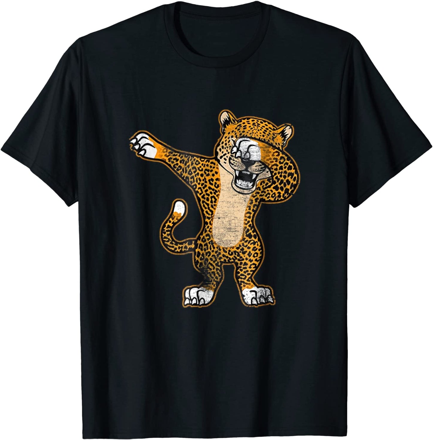 Dabbing Cheetah T-Shirt Big Cat Feline Wild Animal Tee