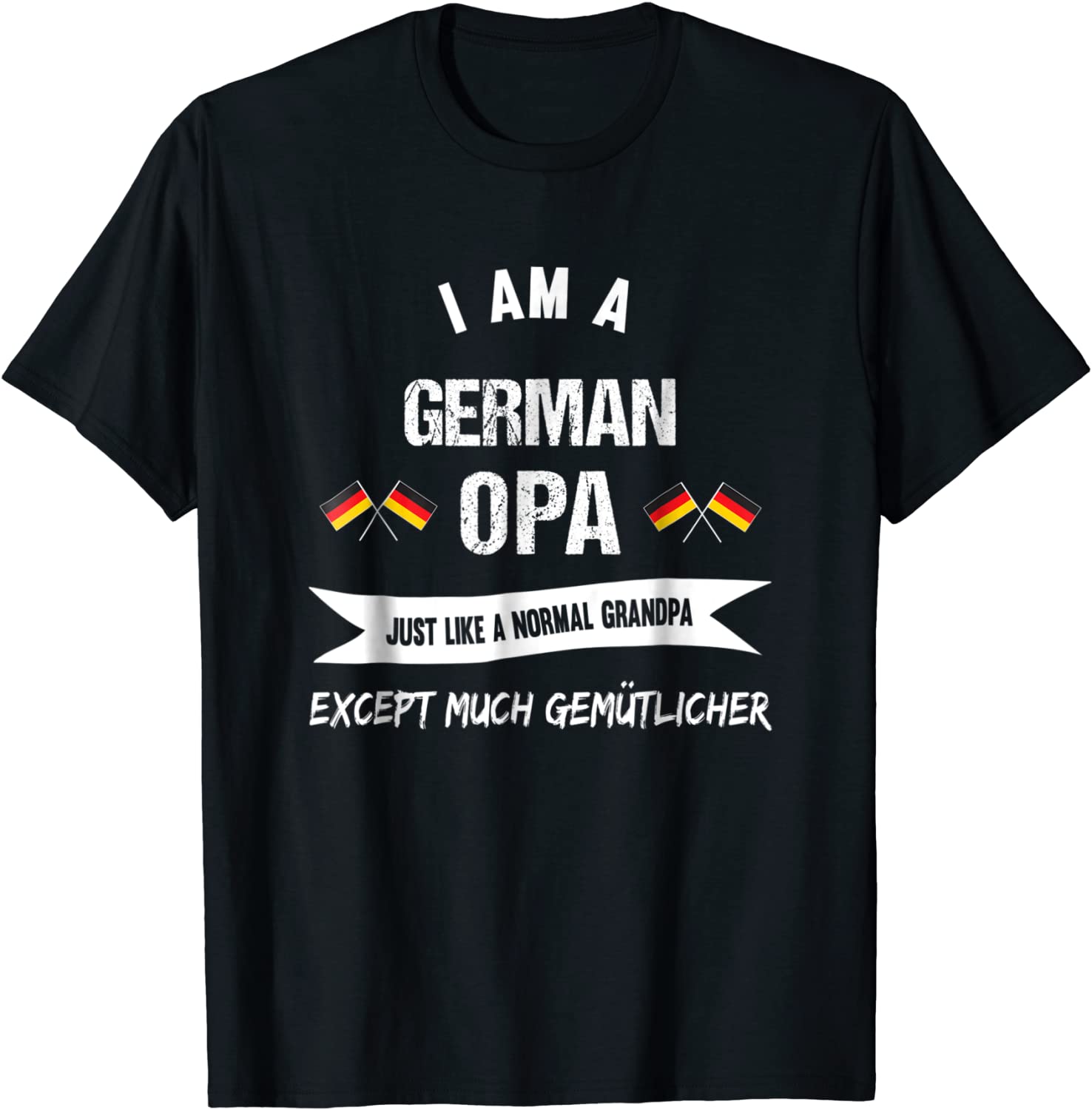 Mens Great Opa T-Shirt for the best German Grandad
