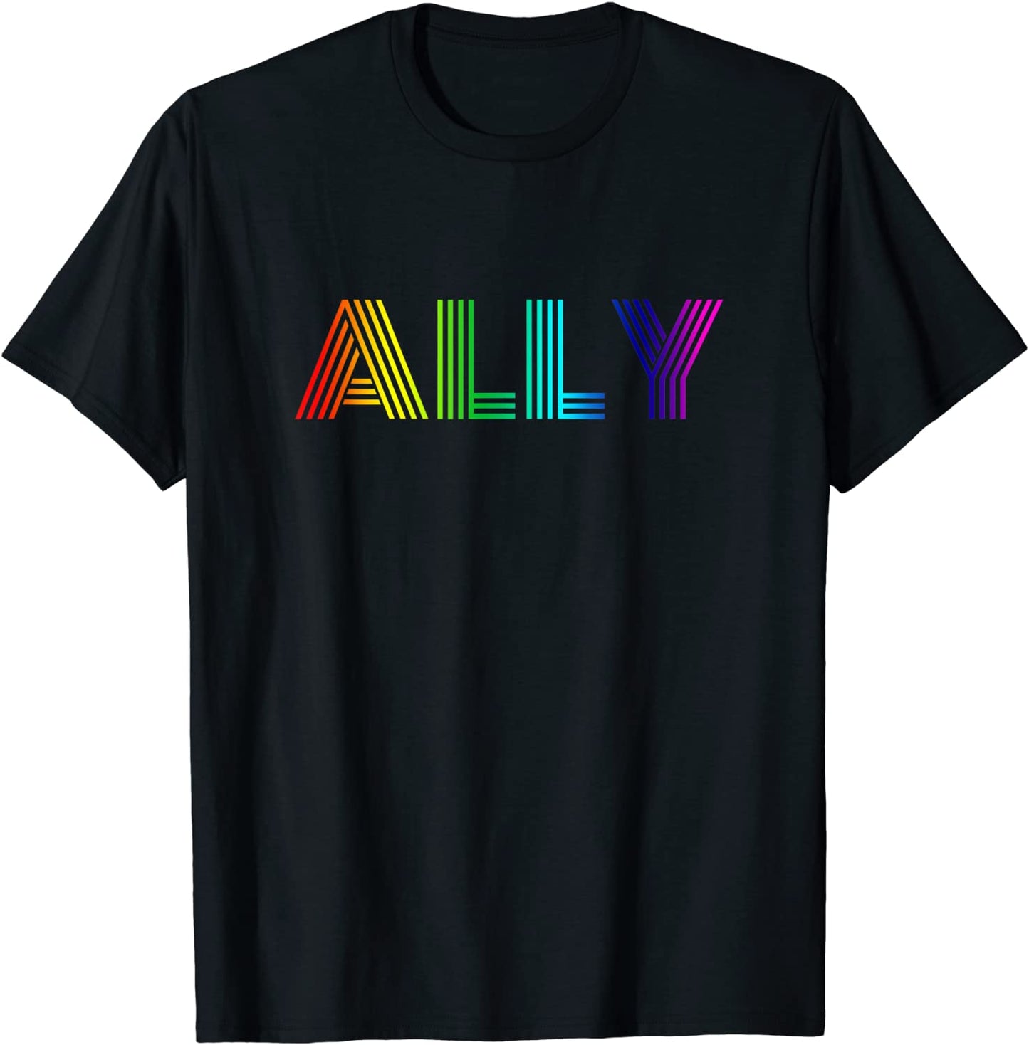 Pride Ally Gay Pride Month LGBT Rainbow Flag T-Shirt