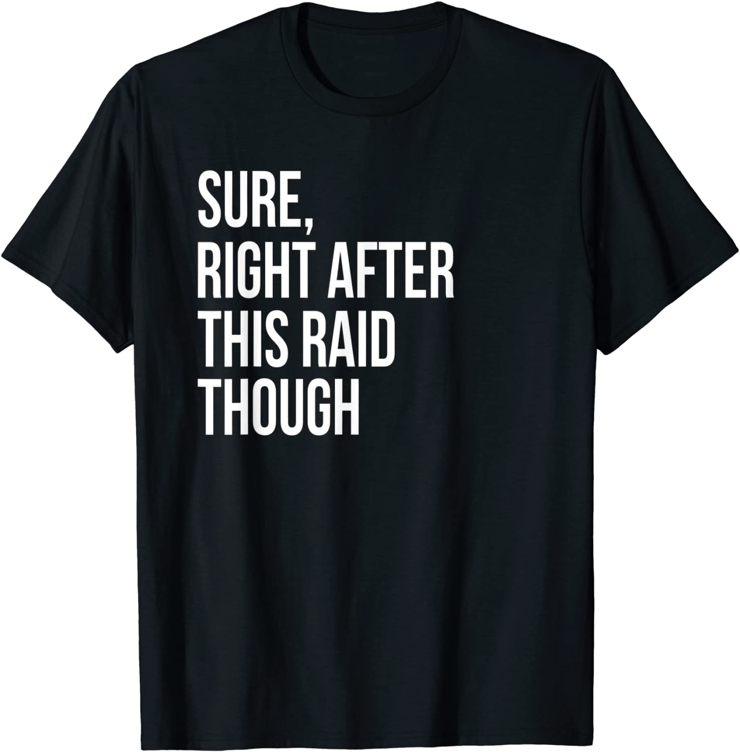 Sure Right After This Raid Funny Gift For Gamer T-Shirt