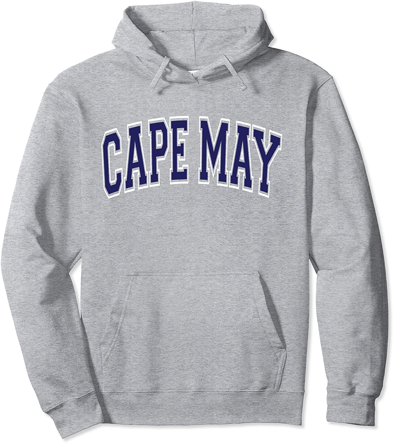 Cape May New Jersey NJ Varsity Style Navy Blue Text Pullover Hoodie