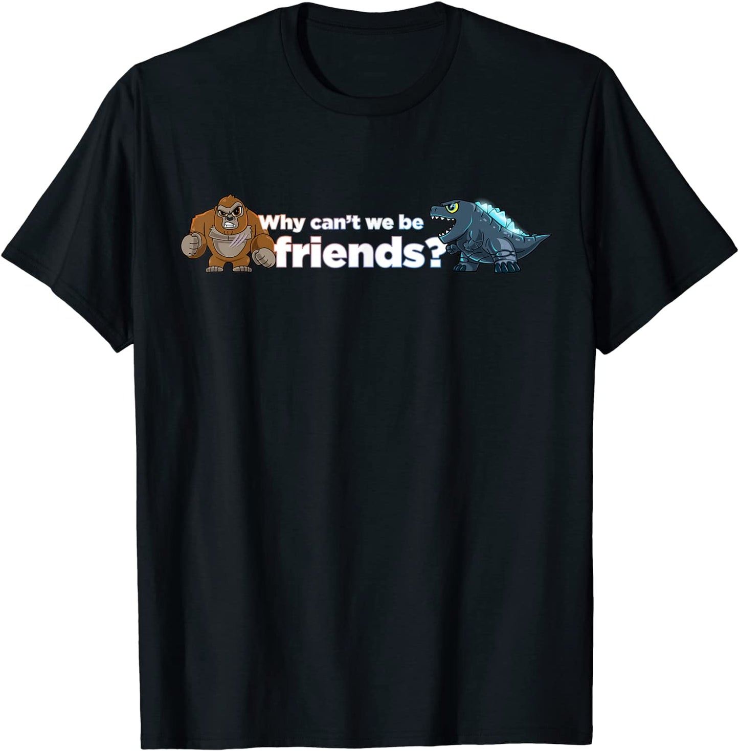 Godzilla vs Kong - Valentines Day Cute Collection - Friends T-Shirt