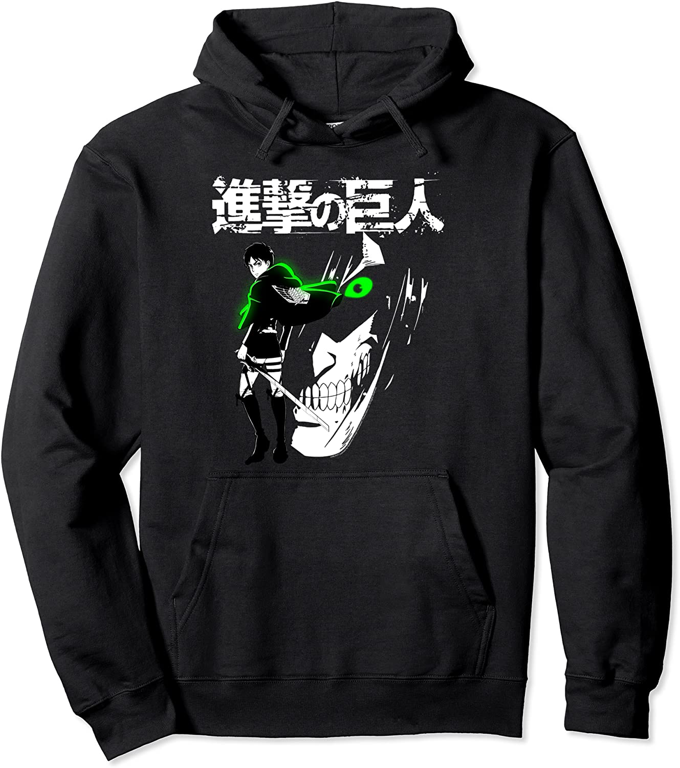 Attack on Titan Eren Jaeger Glow Pullover Hoodie