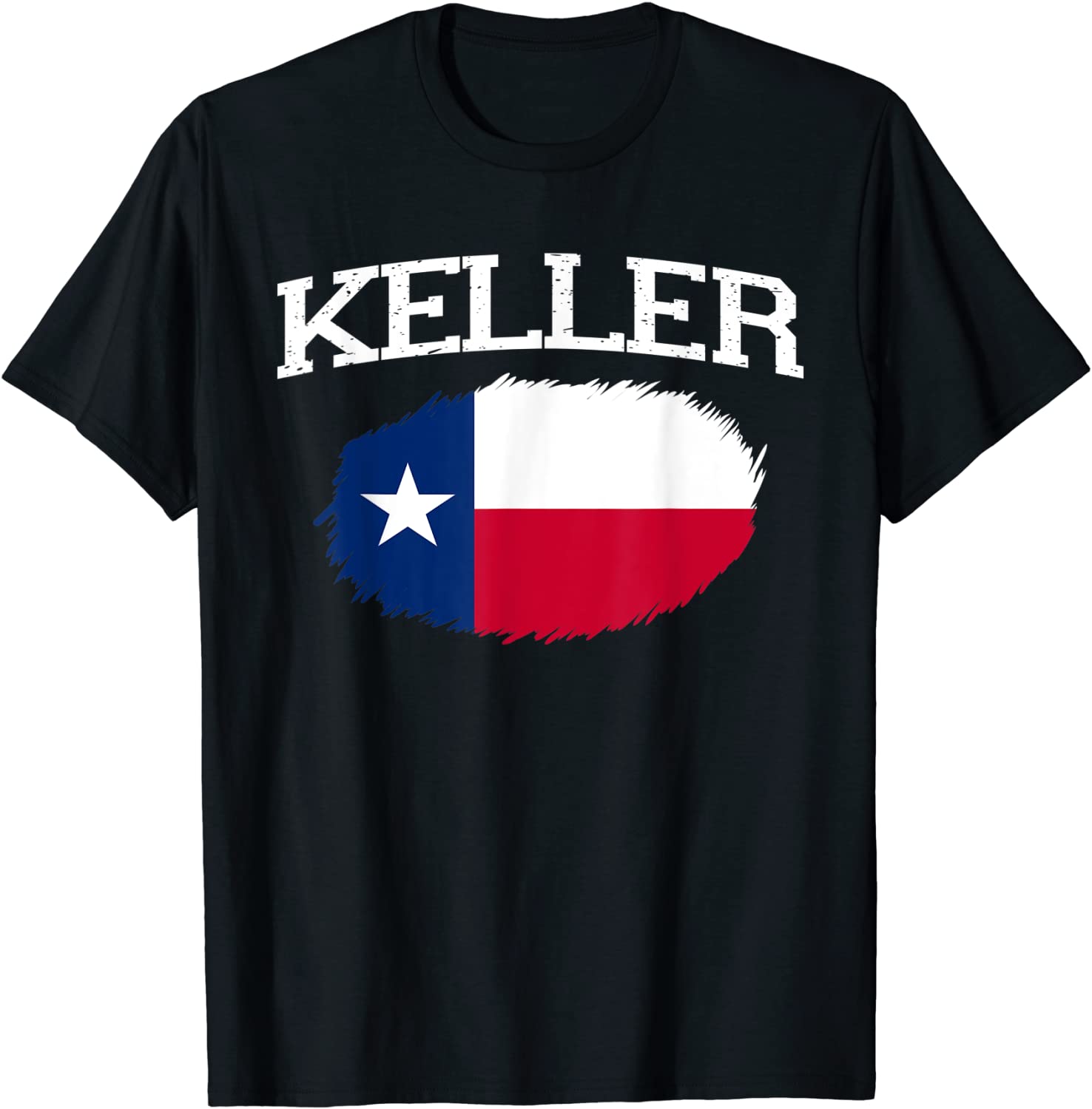 KELLER TX TEXAS Flag Vintage USA Sports Men Women T-Shirt