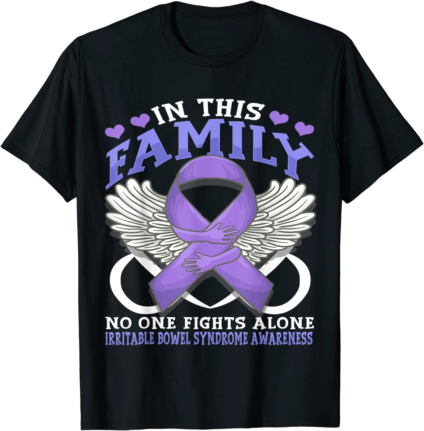 Irritable Bowel Syndrome Awareness IBS Related Periwinkle Ri T-Shirt