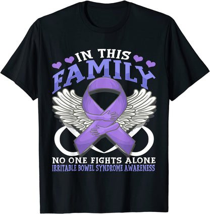 Irritable Bowel Syndrome Awareness IBS Related Periwinkle Ri T-Shirt