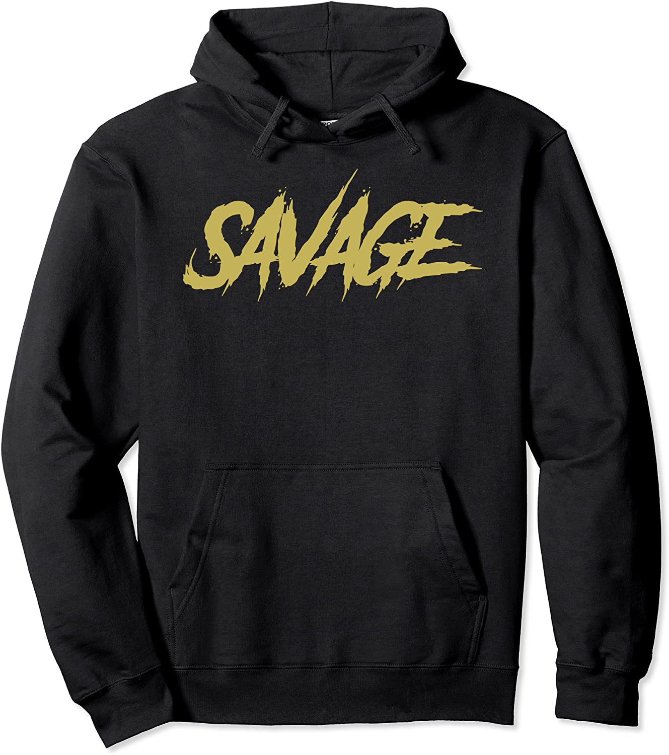Savage Hoodie Black Gold Savage Hooded Sweatshirt Savage