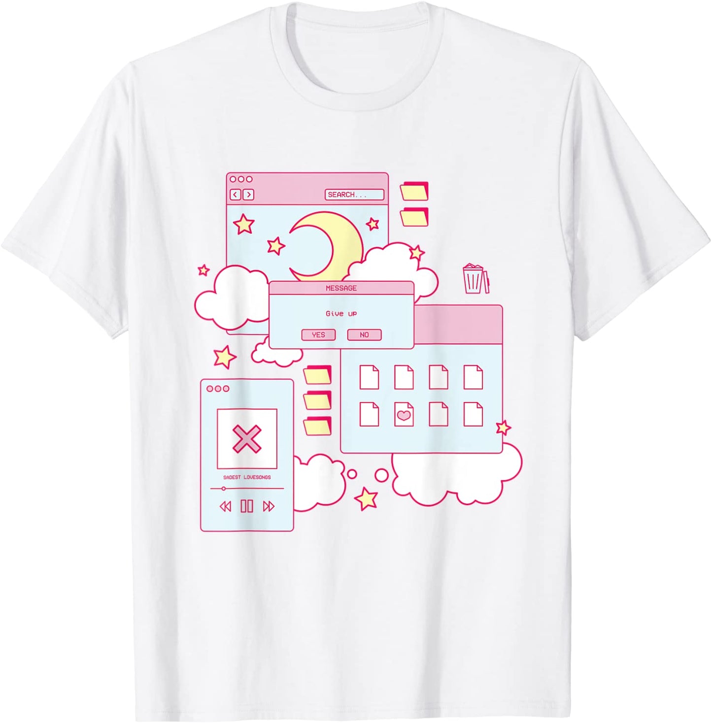 Vaporwave Aesthetic 90s Grunge Kawaii E-Girl Browser T-Shirt