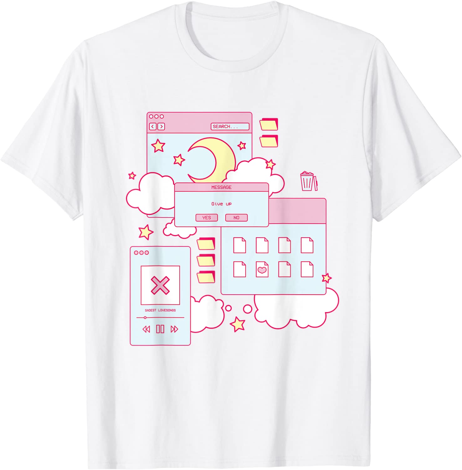 Vaporwave Aesthetic 90s Grunge Kawaii E-Girl Browser T-Shirt
