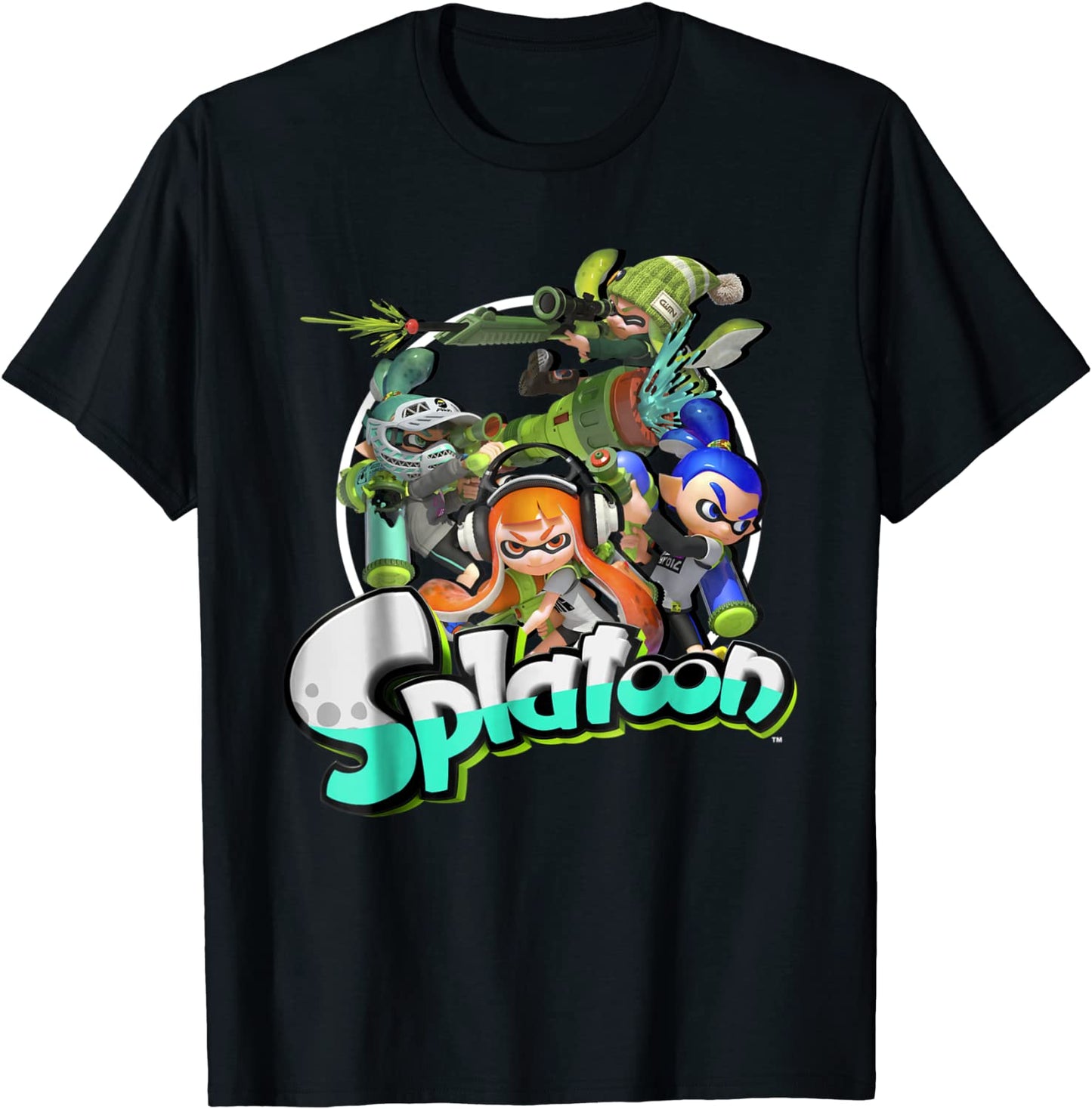 Nintendo Splatoon Inkling Squid Kids Logo Graphic T-Shirt