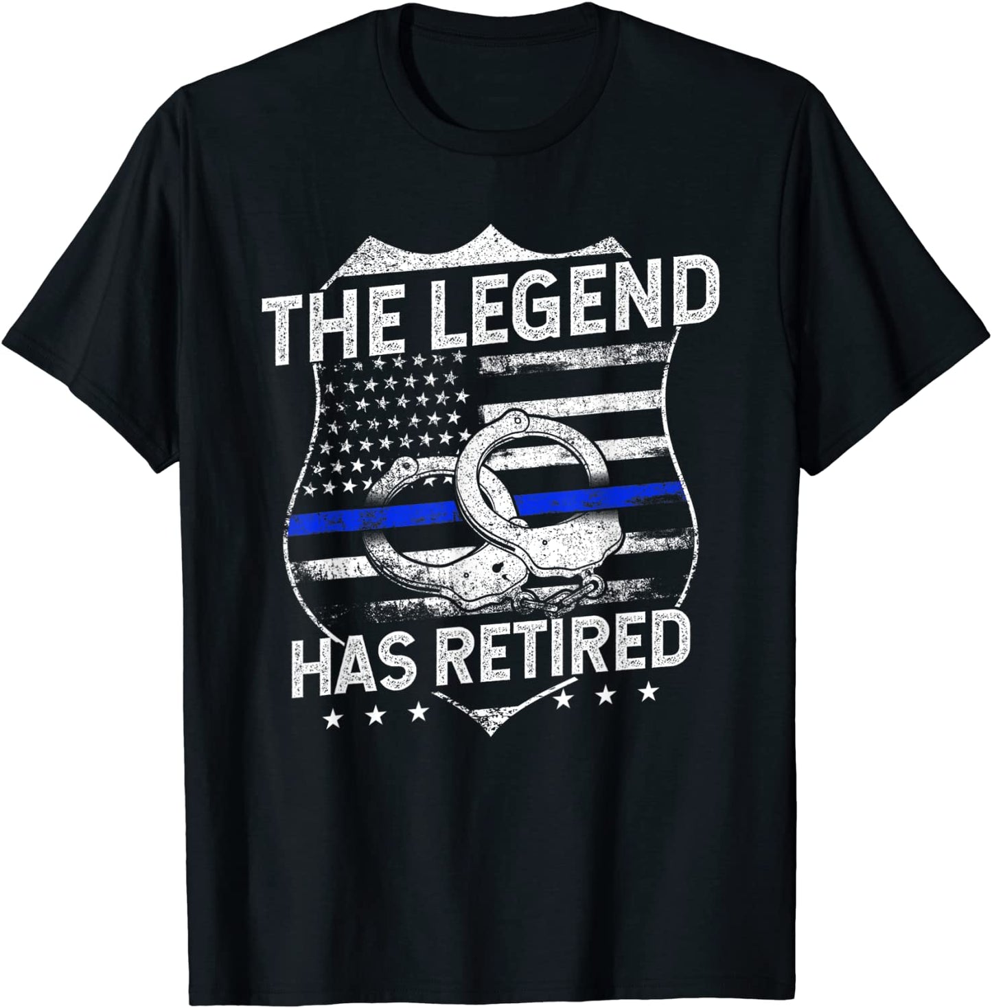 The Legend Has Retired Police Officer Retirement Gift T-Shirt