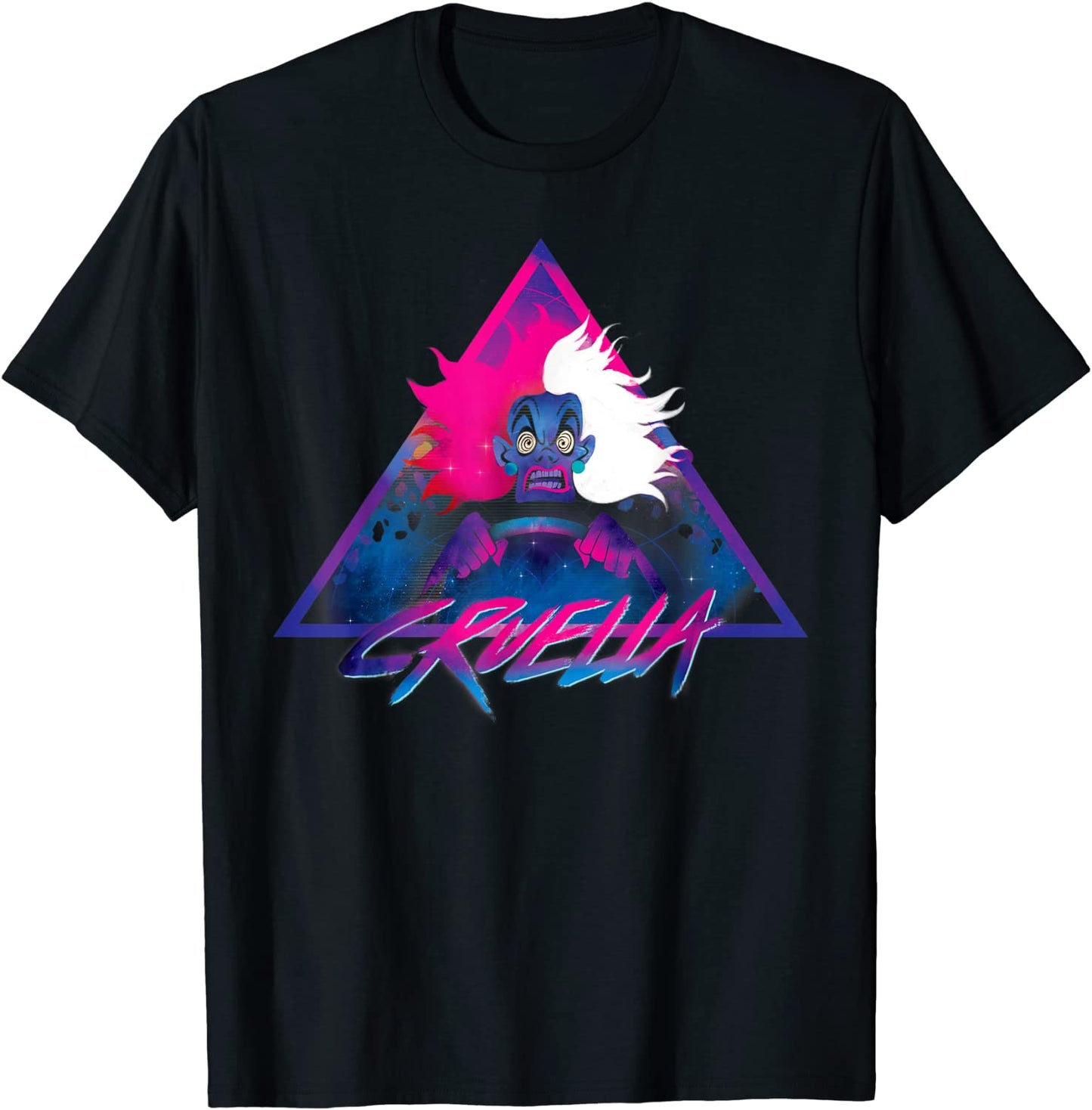 Disney Villains Cruella 90s Rock Band T-Shirt