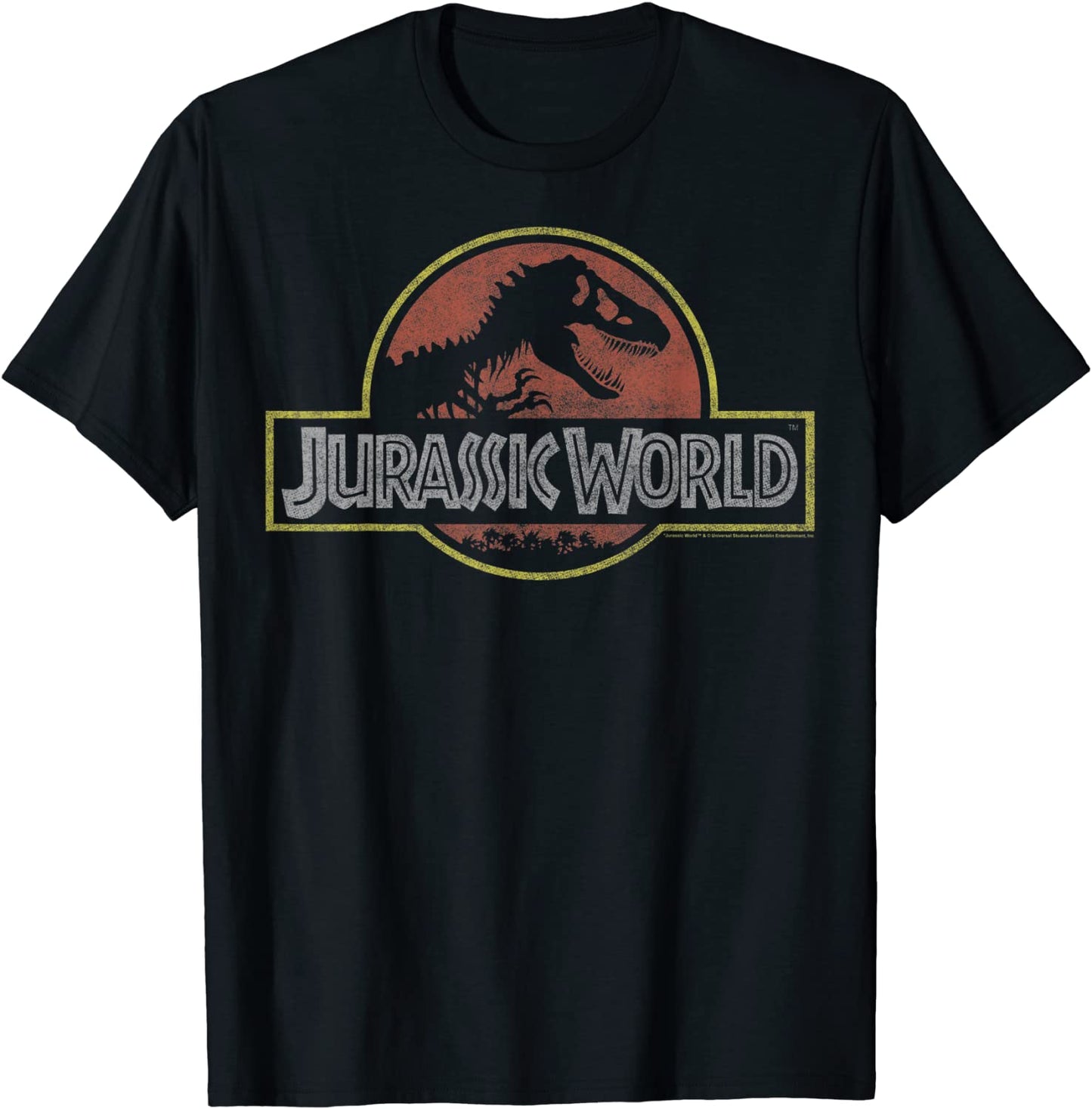 Jurassic World Classic Retro T-Rex Logo Graphic T-Shirt