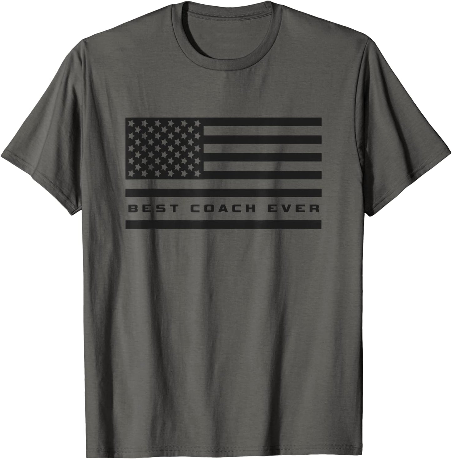 Best Coach Ever Coach Apparel - American Flag Coach T-Shirt
