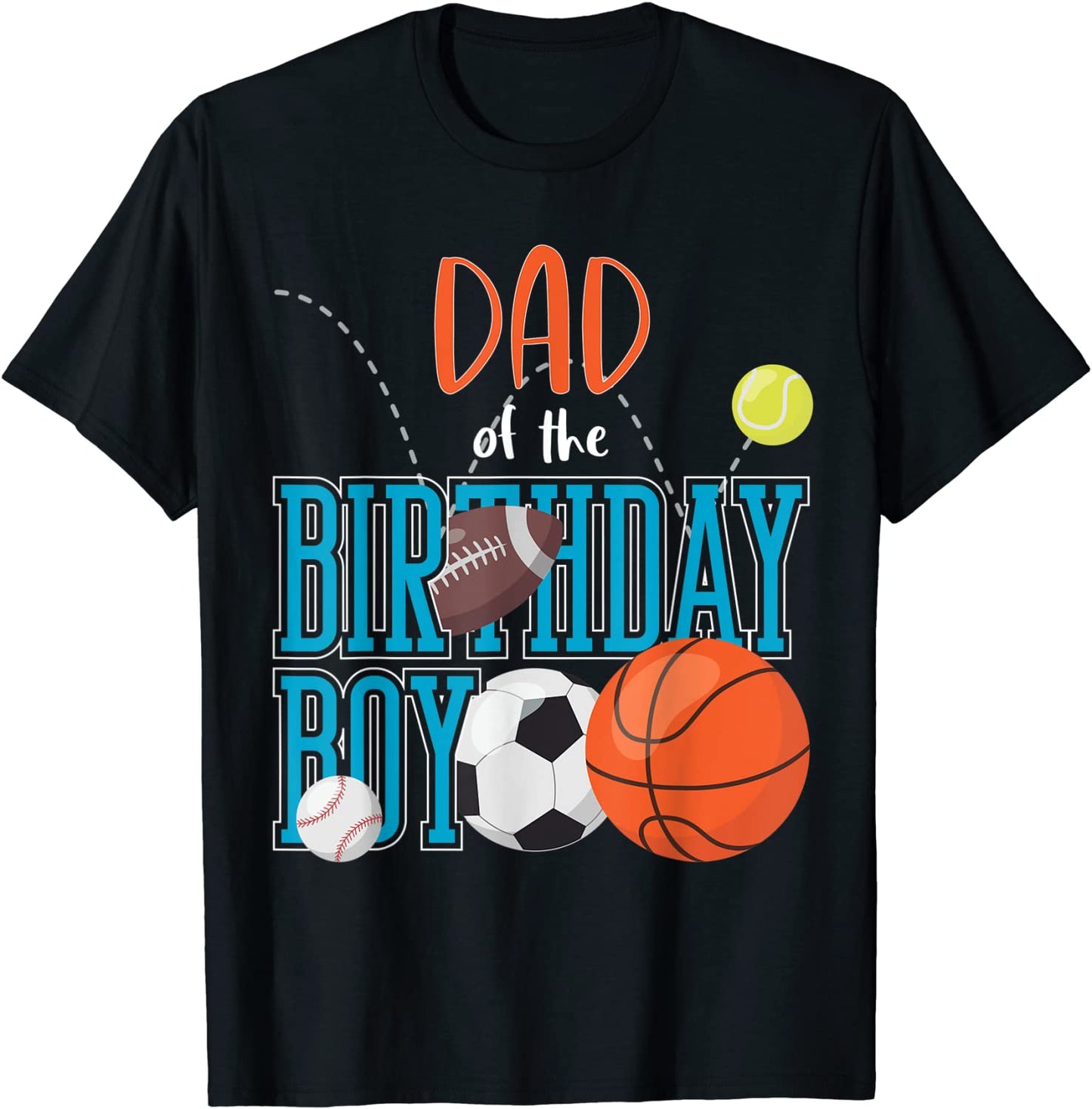 Dad Of The Birthday Boy Sports Matching Family T-Shirt