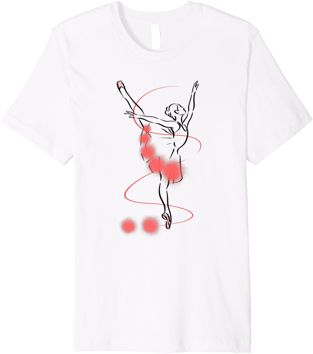Ballerina shirt Ballet on Pointe Shoes and Sports Premium T-Shirt