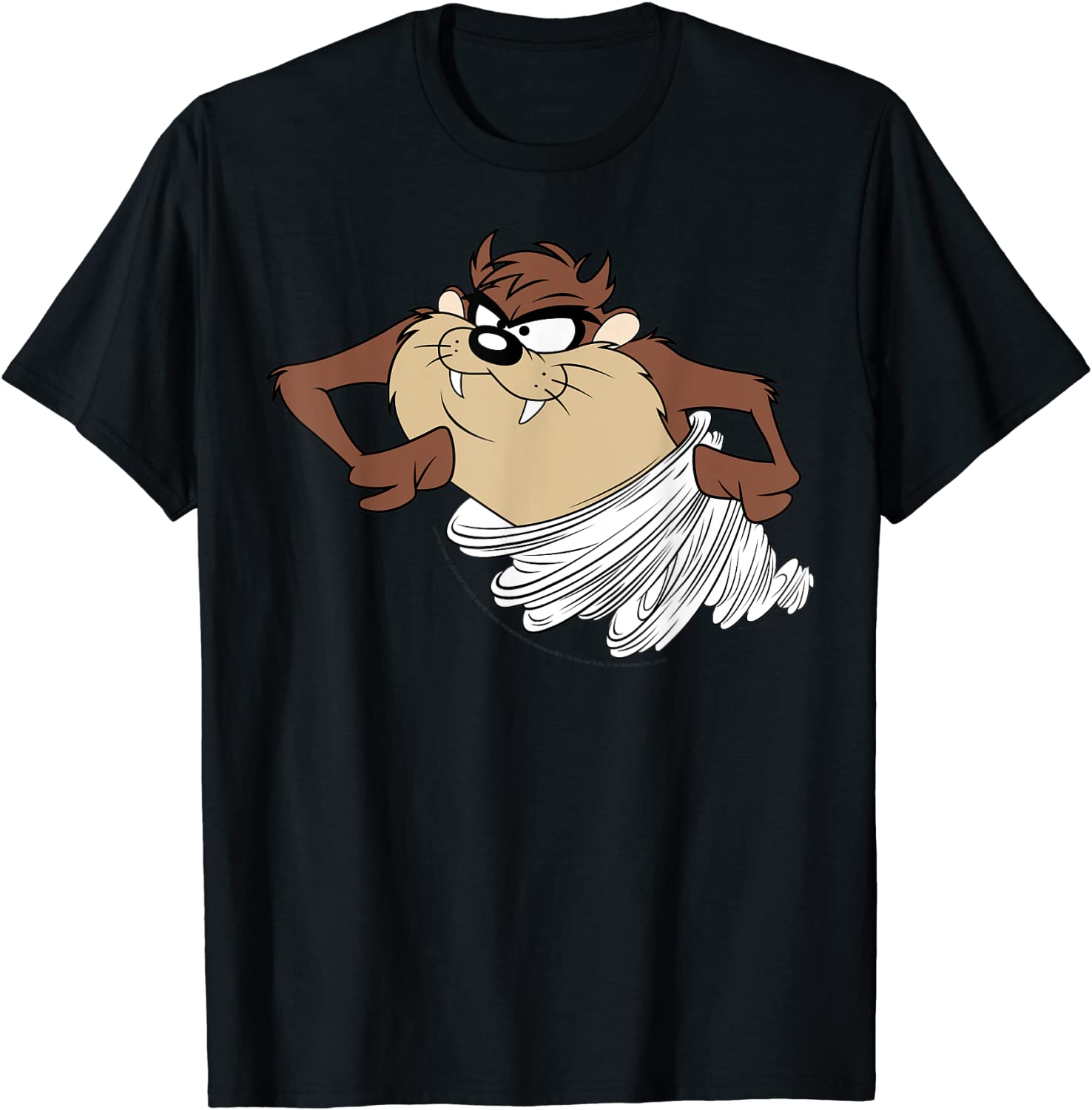 Looney Tunes Tasmanian Devil Tornado Retro Poster T-Shirt